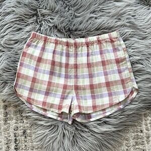 Maison Me‎ Girls Multicolor Check Catherine Shorts Size 6Y NWT